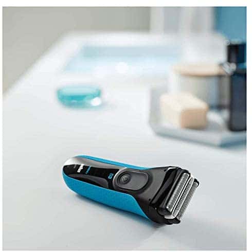 Braun Series 3 ProSkin 3040 s - Afeitadora Eléctrica Hombre, para Barba, Inalámbrica, Recargable, Wet&Dry (Seco y Mojado), Recortadora Extraíble, Azul